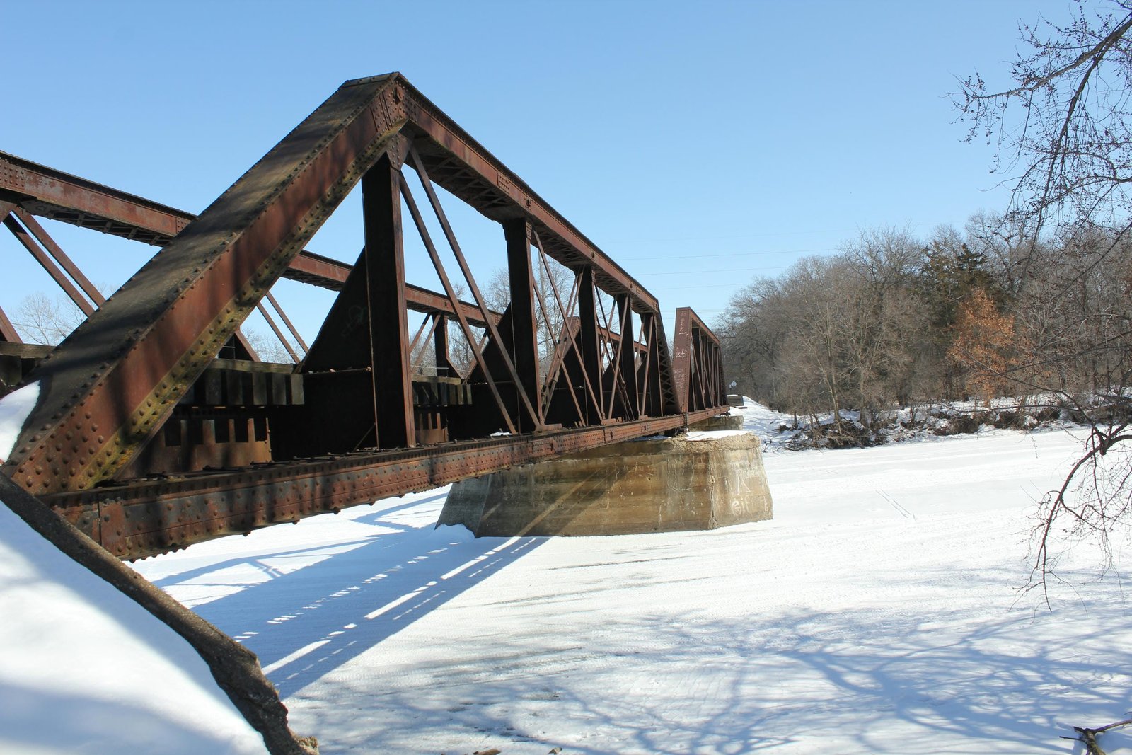 Looking east